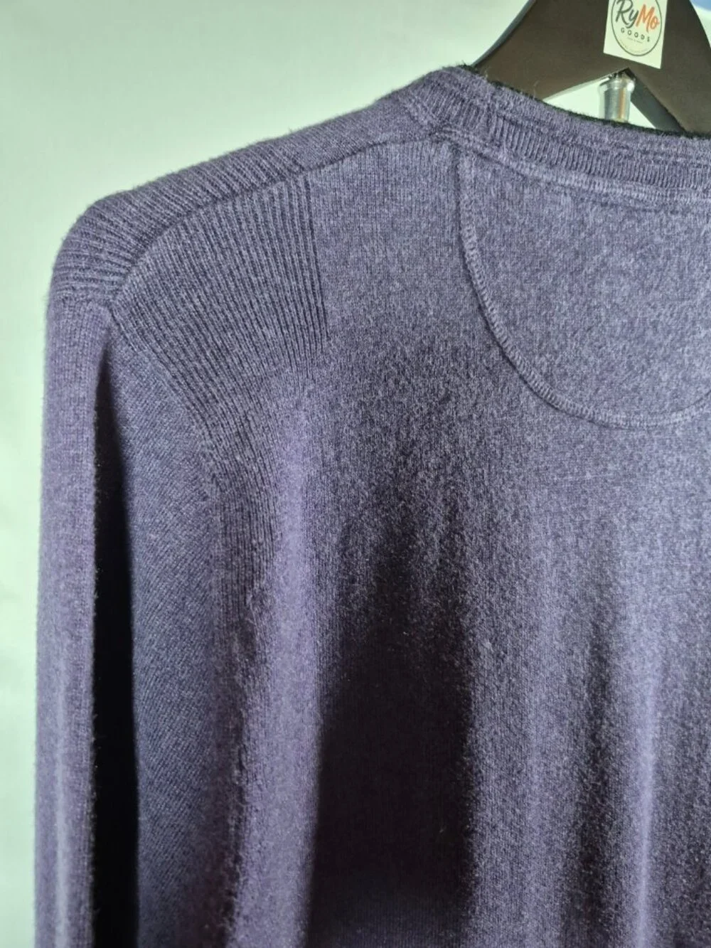 Nat Nast Luxury Originals Purple Cashmere Blend Sweater Men's Small